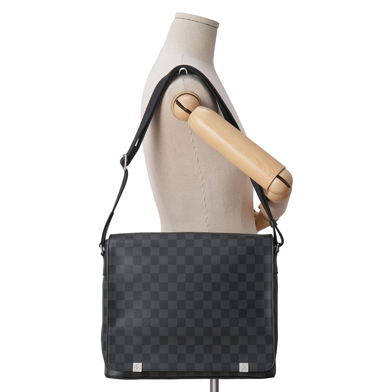 LOUIS VUITTON(USED)루이비통 N41029 다미에 그라파이트 디스트릭트 메신저백 MM